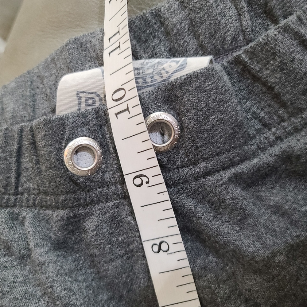 Vtg Y2K 2000 VS Pink 1986 University Gray Rhinestone Loungepants Sweatpants XS - Picture 15 of 16